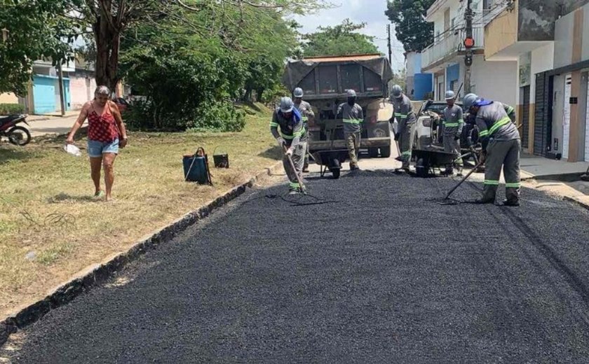 Verde Alagoas realiza obras de recomposição de asfalto em União dos Palmares