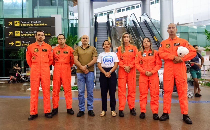 Governo de Alagoas envia médicos e enfermeiros do grupamento aéreo para auxiliar em resgates no RS