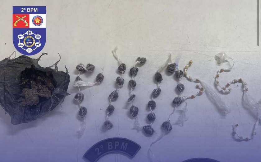 Homem é preso por tráfico de drogas durante ação da ROCAM em União dos Palmares