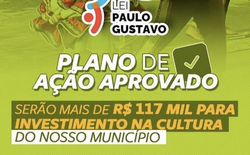 Prefeitura de Branquinha anuncia aprovação do Plano de Ação da Lei Paulo Gustavo