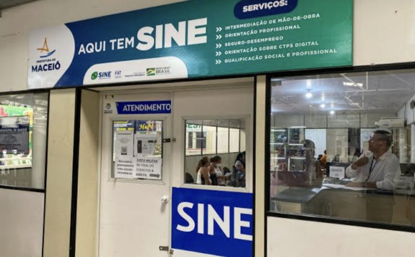 Sine oferece mais de 3 mil vagas de emprego em Alagoas; confira lista