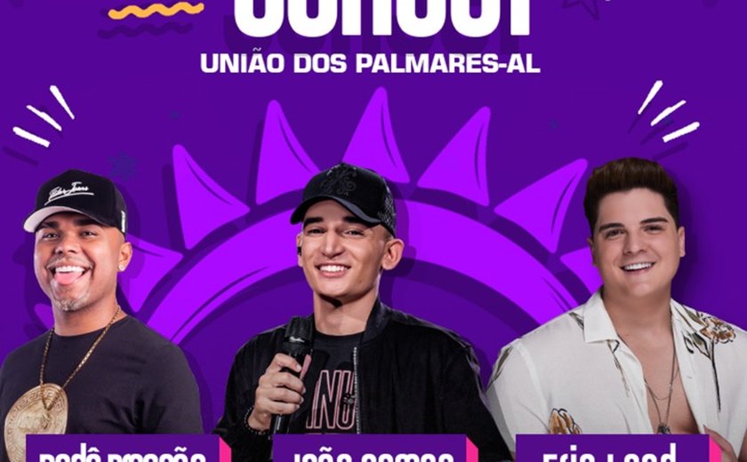 Show de João Gomes deve retomar os grandes eventos em União dos Palmares