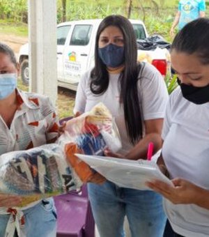 Assistência Social de Santana do Mundaú realiza entrega de cestas nas comunidades quilombolas