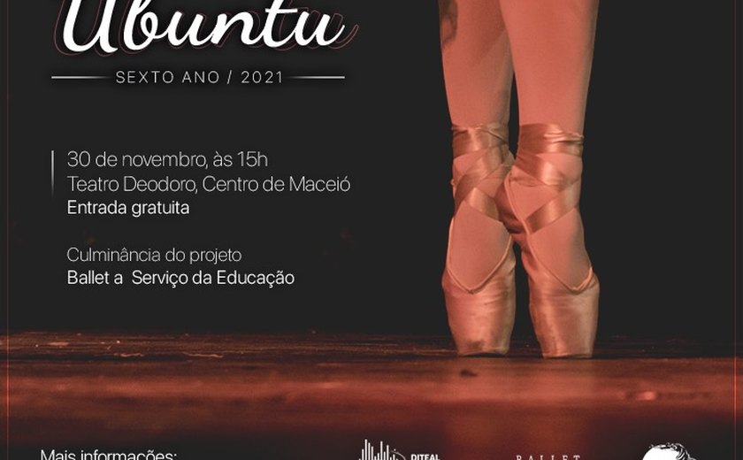 Diteal e Maria Emília Clark apresentam Espetáculo 'Ubuntu' com entrada gratuita, nesta terça (30)