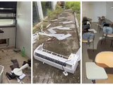 Imagens mostram destruição no interior do Museu da Medicina após furto, em Maceió