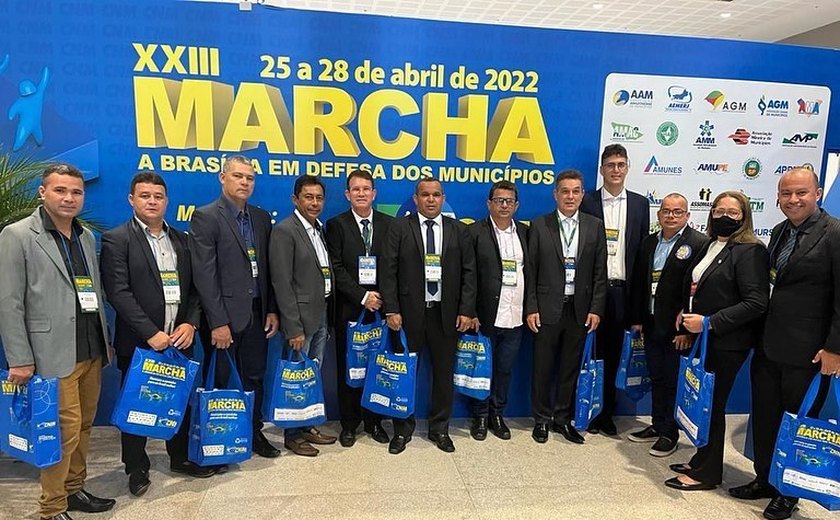 Prefeito de Branquinha participa da 23ª edição da Marcha a Brasília em Defesa dos Municípios