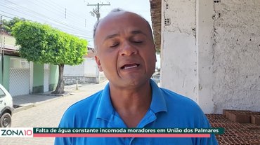 Falta dgua constante incomoda moradores em União dos Palmares