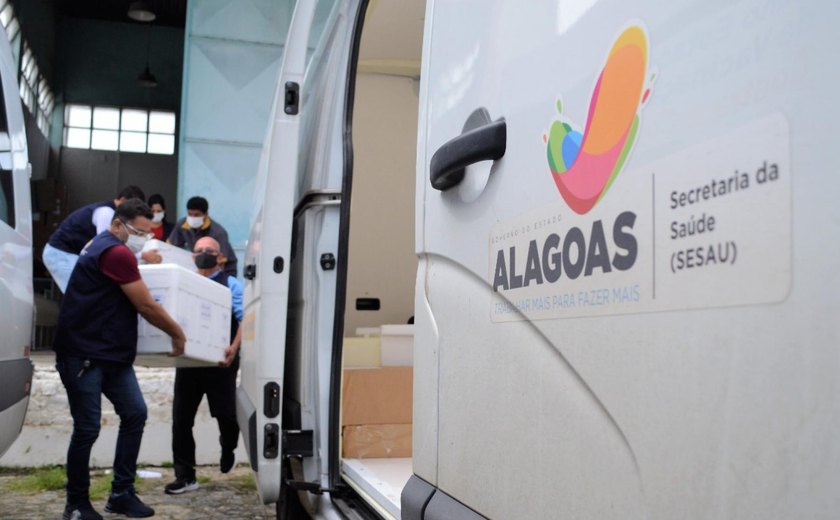 Alagoas irá receber 135.870 doses de imunizantes contra a Covid-19