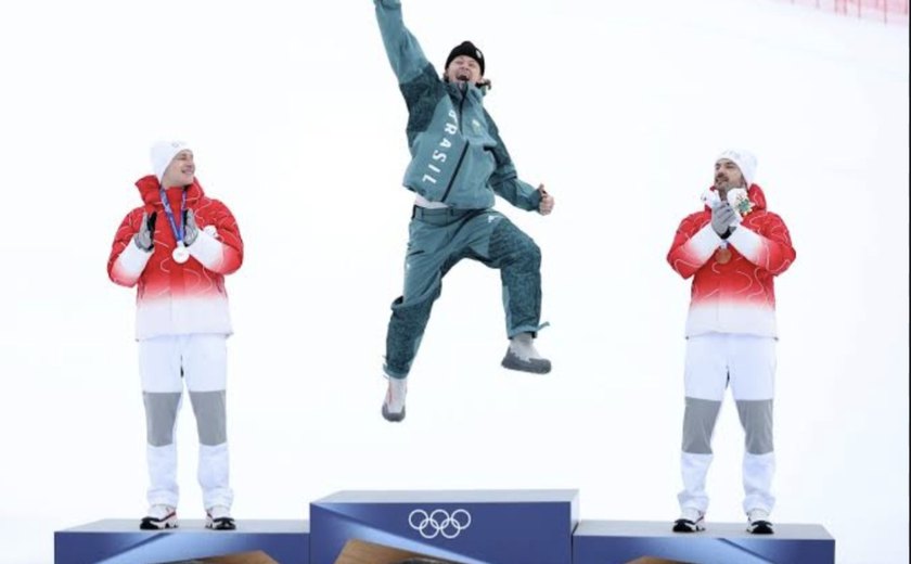 Lucas Pinheiro Braathen conquista primeiro ouro olímpico da história do Brasil nos Jogos de Inverno
