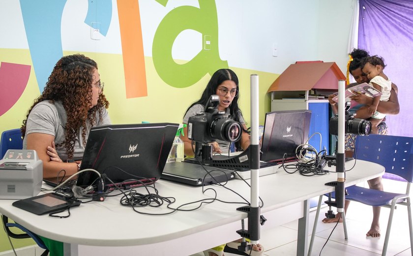 Primeira CIN: Cria e Instituto de Identificação realizam cadastros de crianças da creche Cria de União dos Palmares