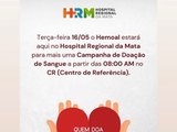 Hospital Regional da Mata promove campanha de doação de sangue