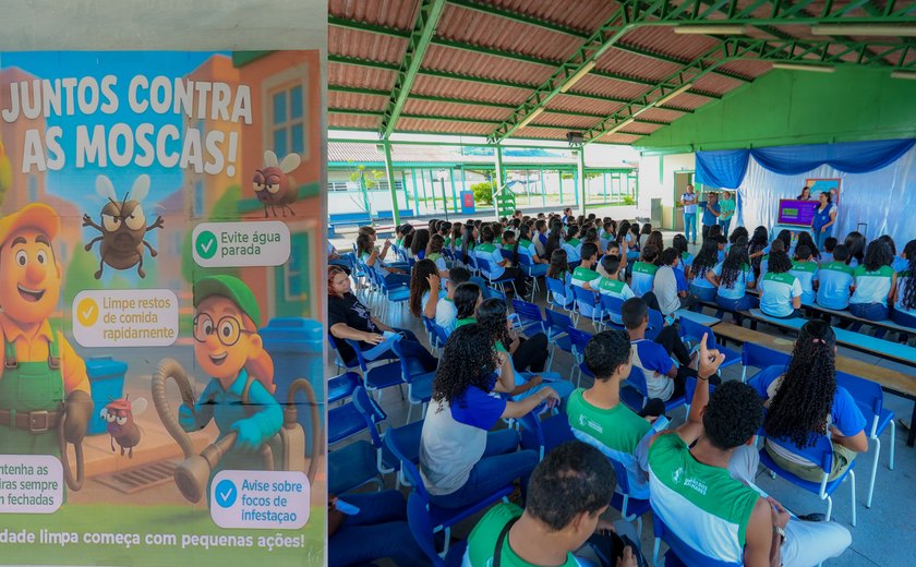 Prefeitura de União dos Palmares amplia campanha de combate às moscas com ações educativas nas escolas e unidades de saúde