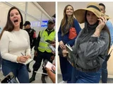 Lana Del Rey desembarca no Brasil e canta com fãs em aeroporto do Rio de Janeiro