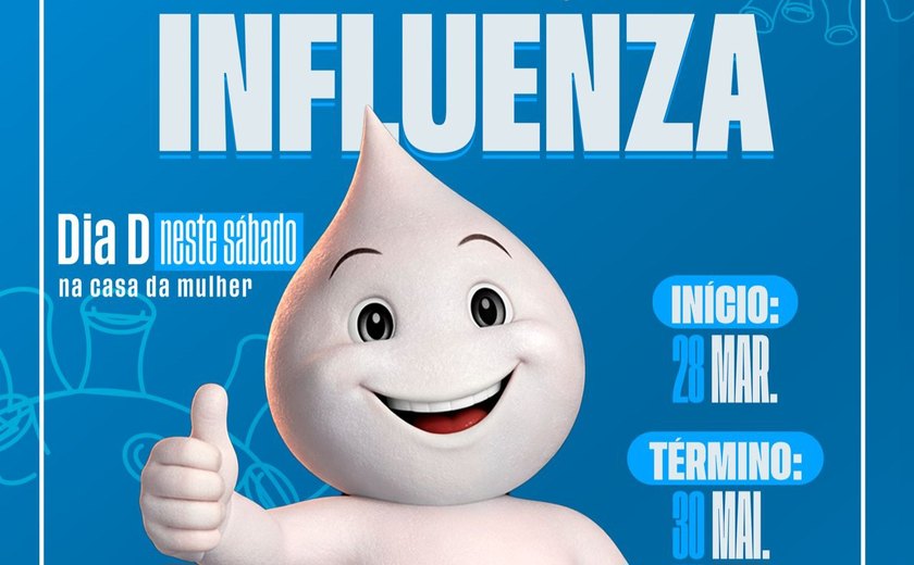 União dos Palmares realiza Dia D de vacinação contra a influenza neste sábado (28)