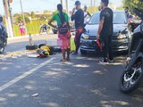 Motociclista fica ferido após acidente na Cidade Universitária