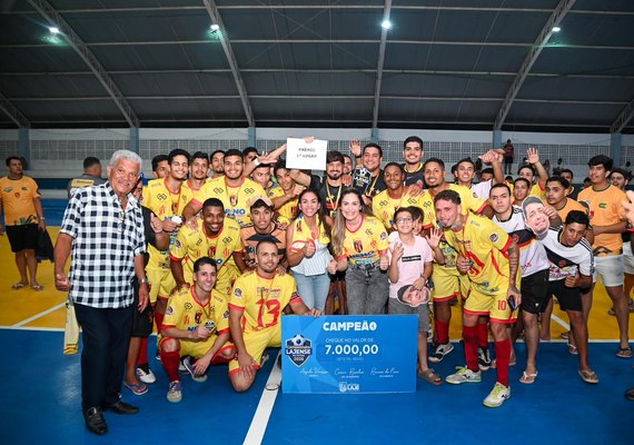 População de São José da Laje lota ginásio na grande final do Campeonato de Futsal