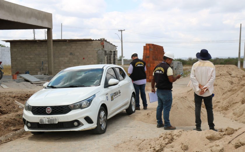 Fiscalização do Crea realiza força-tarefa no Sertão de Alagoas