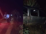 Carro cai em ribanceira após o motorista perder o controle do veículo, na Zona Rural de União dos Palmares