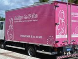 Caminhão Amigo do Peito atende mulheres em Branquinha para exames de mamografia