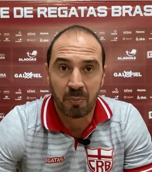 Allan Aal diz que faltou 'ímpeto de finalizar', do CRB, contra o Fortaleza