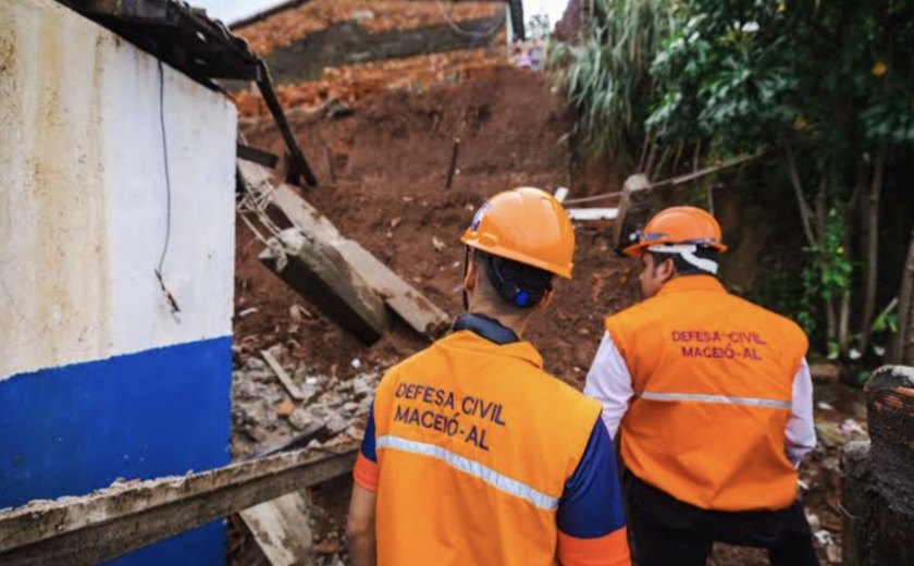 Bairros de Maceió em áreas de risco receberão vistorias técnicas a partir de maio