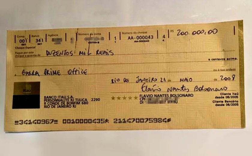 O “cheque fantasma” que Flávio Bolsonaro usou em negócio suspeito