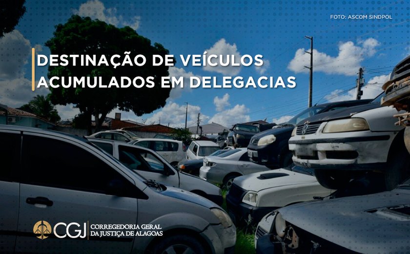 Justiça decidirá destino de veículos acumulados em delegacias de Alagoas