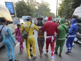 Power Rangers da vida real prende suspeito de roubo em bloco de Carnaval