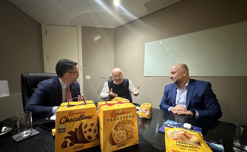 Paulo Dantas se reúne com a Bauducco para tratar da ampliação da produção em AL