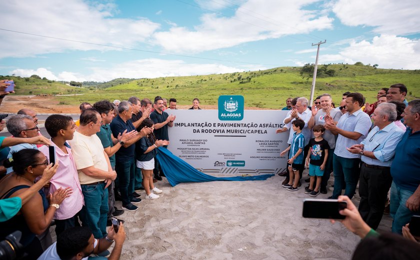 Governador Paulo Dantas promove entregas de rodovia e uma Creche CRIA, em Murici