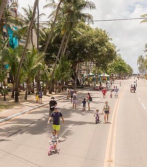 Rua Fechada na orla de Maceió será suspensa aos sábados durante a alta temporada