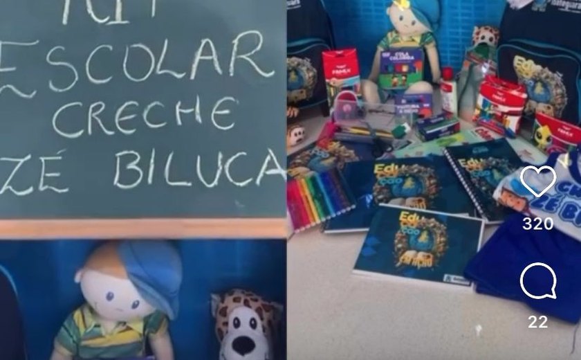 Educação de Ibateguara oferta kits escolares para estudantes da Creche Zé Biluca