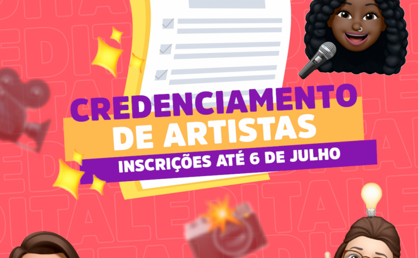 Secult abre novo prazo de inscrições para Edital de Credenciamento de Artistas