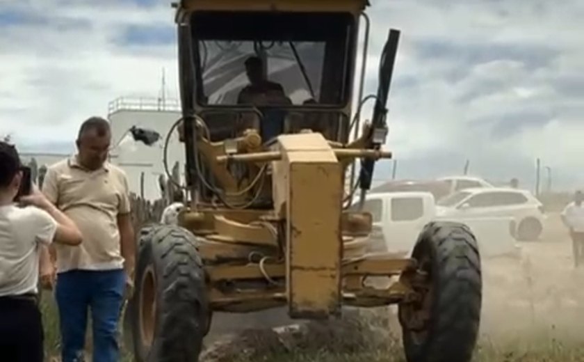 União dos Palmares inicia terraplanagem para novas instalações da Cooperativa do Transporte Alternativo