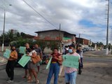 Moradores do São Jorge realizam protesto por melhorias no transporte público