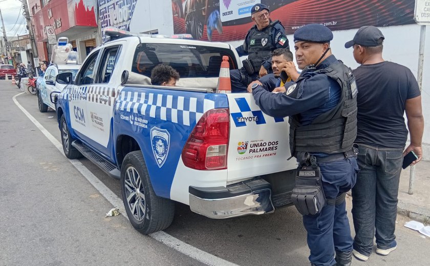 Guarda Municipal captura dupla após furto no Centro de União dos Palmares