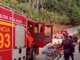 Homem perde o controle da moto e derrapa na subida da Serra da Barriga