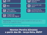 Moradores do Newton Pereira receberão nesta terça-feira mutirão para 50% de desconto na conta de água