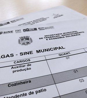 Sine Maceió disponibiliza mais de 50 vagas de emprego