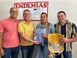 Geo Cruz entrega kits de trabalho para os Agentes de Endemias de Ibateguara