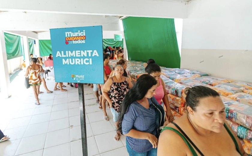 Prefeitura de Murici realiza nova entrega de cestas nutricionais pelo programa Alimenta Murici