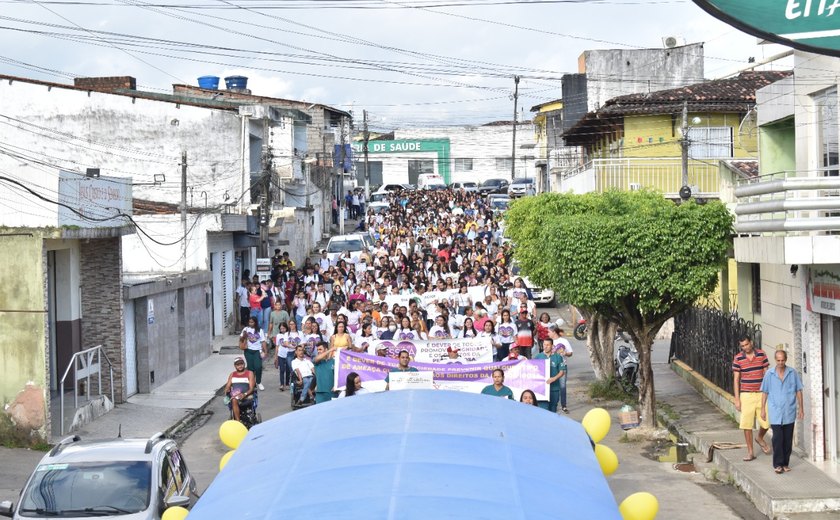 Prefeitura de União realiza caminhada em respeito à pessoa idosa