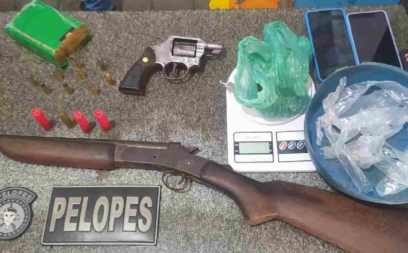 Operação policial resulta em prisão mulher por tráfico de drogas e porte ilegal em União dos Palmares