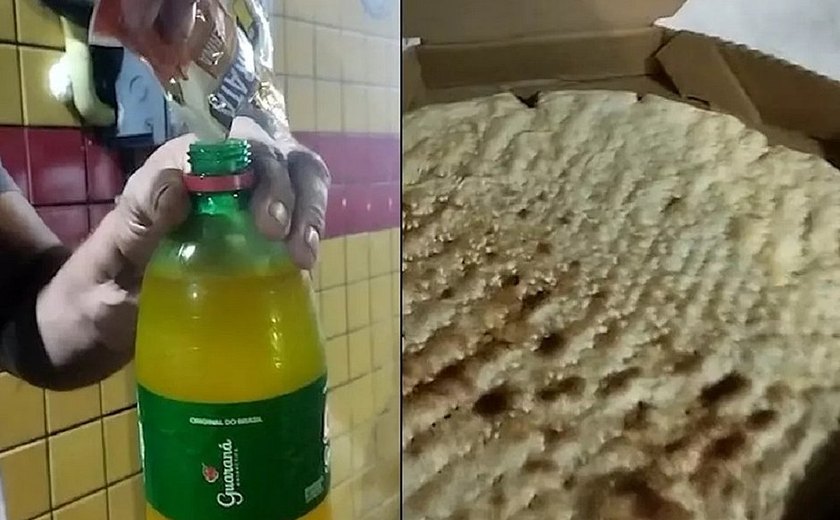 Homem paga pizzaria com Pix falso e é 'trollado' com refrigerante e pizza 'falsos'