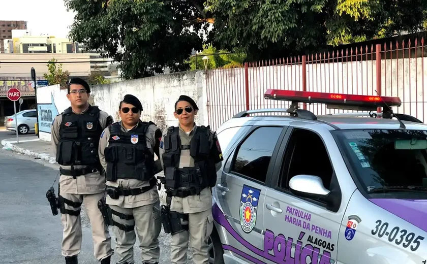 Em dois anos, número de mulheres assistidas pela Patrulha Maria da Penha aumentou 200% em Maceió