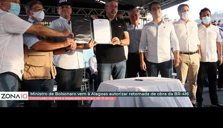Ministro de Bolsonaro vem à Alagoas autorizar retomada de obra da BR-416