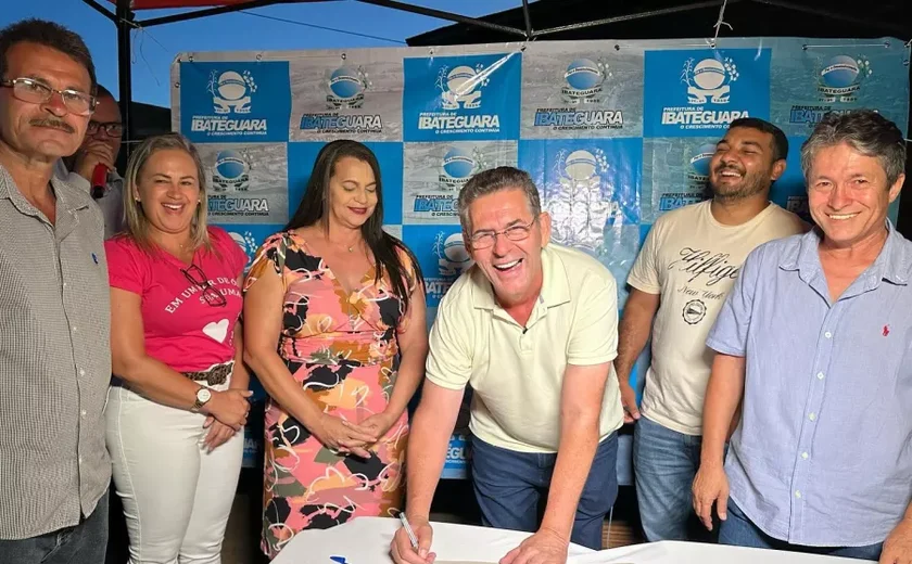 Prefeita de Ibateguara assina ordem de serviço para pavimentação e drenagem