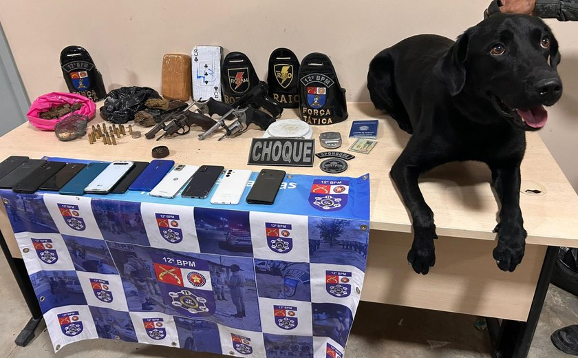 Polícia Militar prende cinco pessoas envolvidas em crimes em Maceió