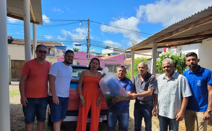 Prefeitura realiza a distribuição de alevinos para as comunidades rurais de Palmeira dos Índios