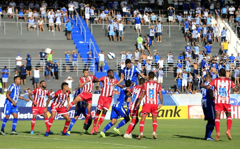 CSA vence o Náutico e encosta no Fortaleza, líder da Copa do Nordeste: 3 a 1